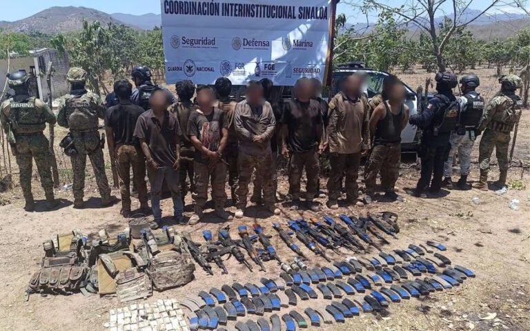 En enfrentamiento Marina detiene a presuntos operadores de “Los Chapitos” en Sinaloa