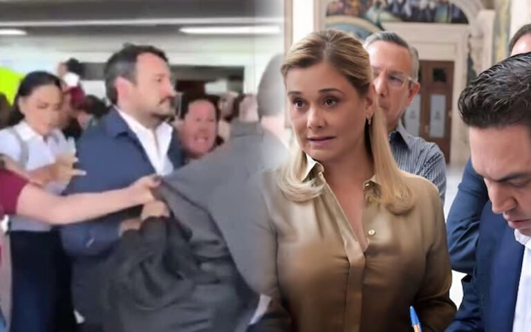 Andy fue a tumbar a Maru Campos y lo tumbaron a él; Sheinbaum aprovechó