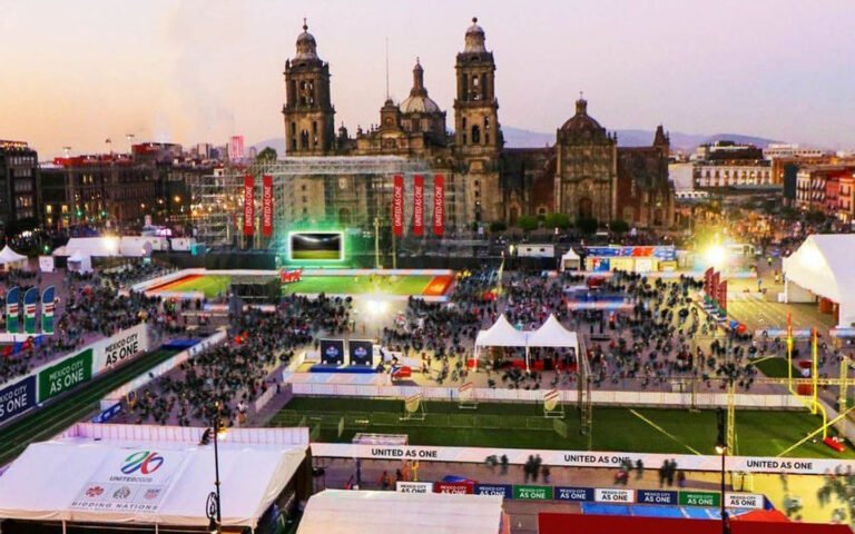 Sheinbaum rehúye al Azteca y al Zócalo por abucheos y protestas en inauguración del mundial
