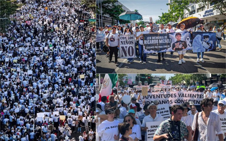 Marchan por la paz en Sinaloa ante incompetencia del gobierno federal y la impunidad
