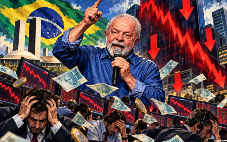 Se desploma la bolsa 16% y se hunde la moneda brasileña por el triunfo de Lula da Silva
